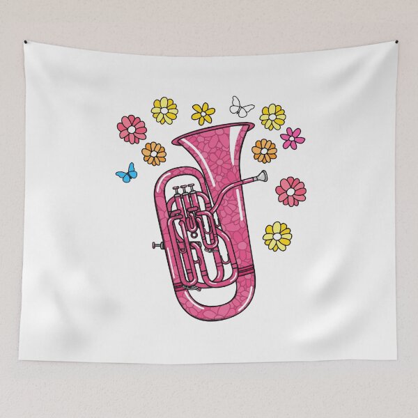 Item preview, Floral Euphonium Player Mom Female Brass Musician designed and sold by doodlerob.