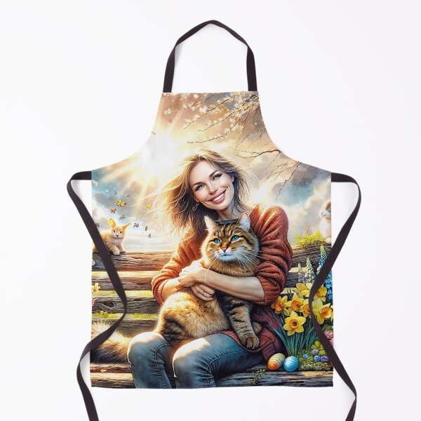 Item preview, Easter Celebration with a Cat designed and sold by M-Y-A-R-T-.