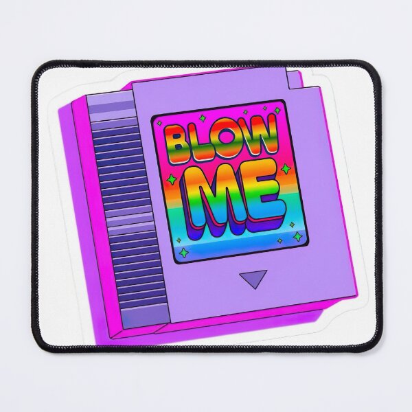 Item preview, Blow Me – Retro Game Cartridge Rainbow Design designed and sold by Spill & Signal.