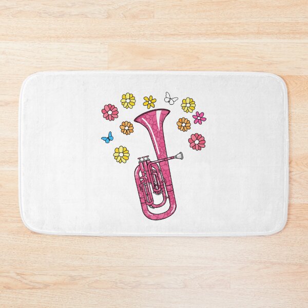 Item preview, Floral Tenor Horn Player Mom Female Brass Musician designed and sold by doodlerob.