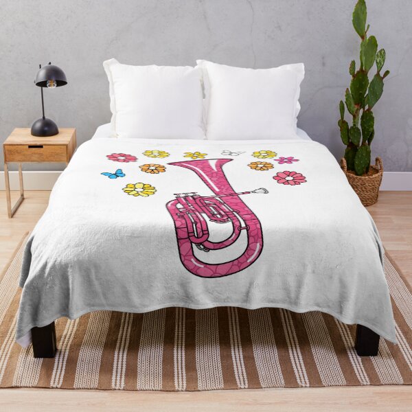 Item preview, Floral Tenor Horn Player Mom Female Brass Musician designed and sold by doodlerob.