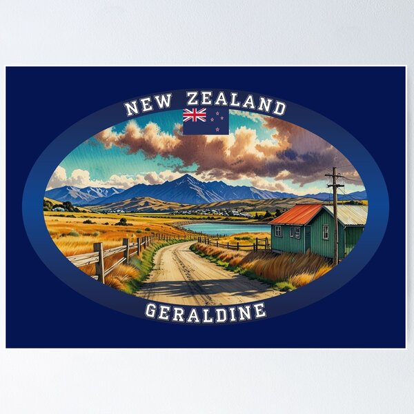 Item preview, Geraldine New Zealand Travel designed and sold by Thistle-TShop.