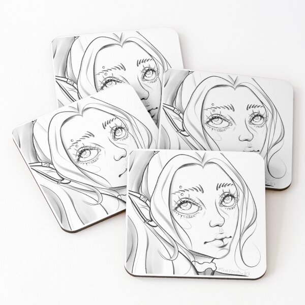 Item preview, Elf Portrait designed and sold by Pinkfinch Art.