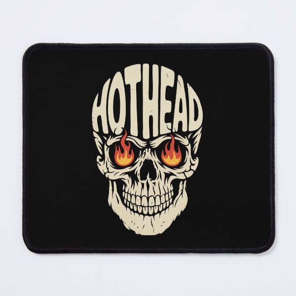 Item preview, Hothead Flaming Skull Design Edgy Gothic Art Temper Anger designed and sold by w1ckerman.