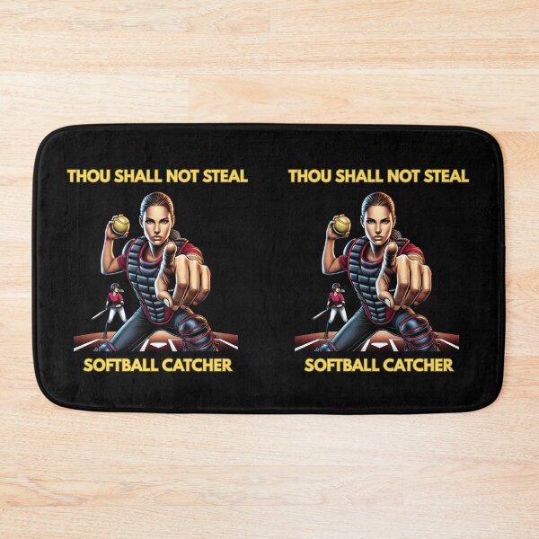 Item preview, Thou Shall Not Steal Softball Catcher designed and sold by TrendsLook.