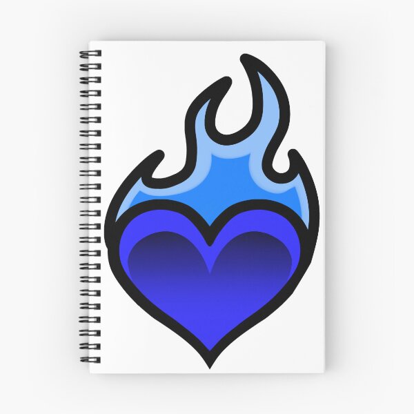 Item preview, Flame Heart Blue designed and sold by Queen-Rosaleen.