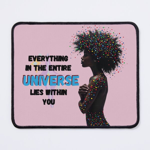 Item preview, Afro Universe Cosmic Girl Art – Colorful Starry Vibes designed and sold by QPTheeArtist.