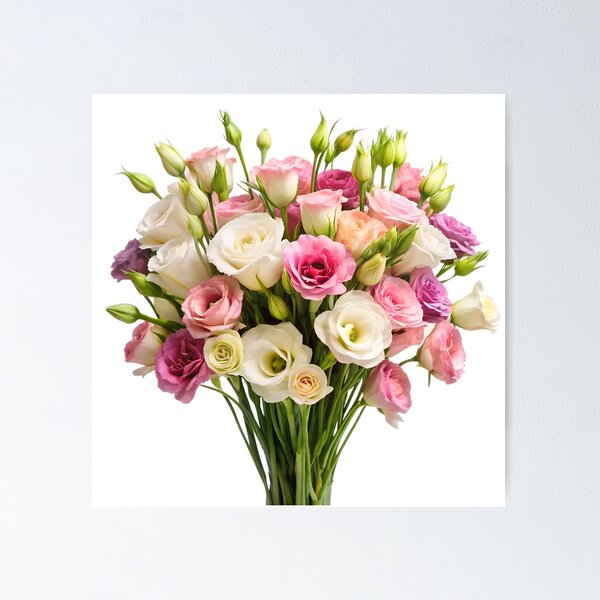 Aperçu de l'œuvre Magnifique bouquet d'eustoma de mariage créée et vendue par DuskTillDown.