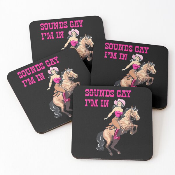 Item preview, Sounds Gay Im In Retro Western Country Cowgirl Howdy Lesbian designed and sold by FantasyFablesC.