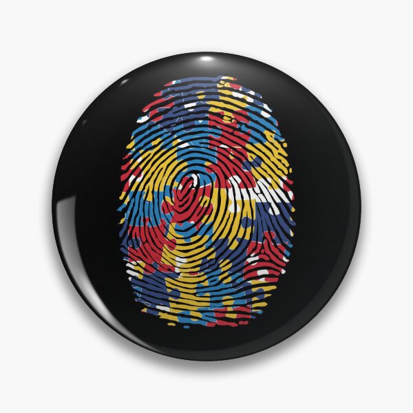 Item preview, Autism Spectrum Disorder Awareness Fingerprint designed and sold by smartrocket.