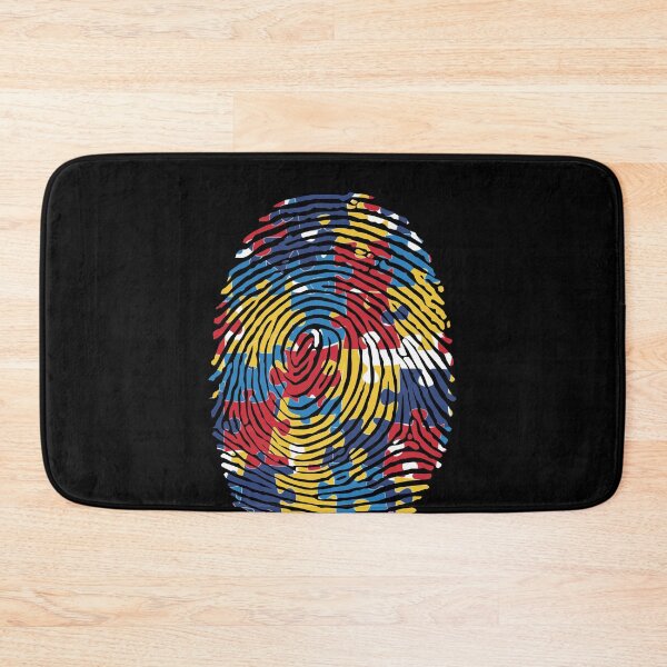 Item preview, Autism Spectrum Disorder Awareness Fingerprint designed and sold by smartrocket.