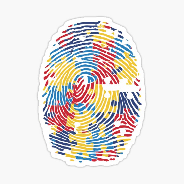 Item preview, Autism Spectrum Disorder Awareness Fingerprint designed and sold by smartrocket.