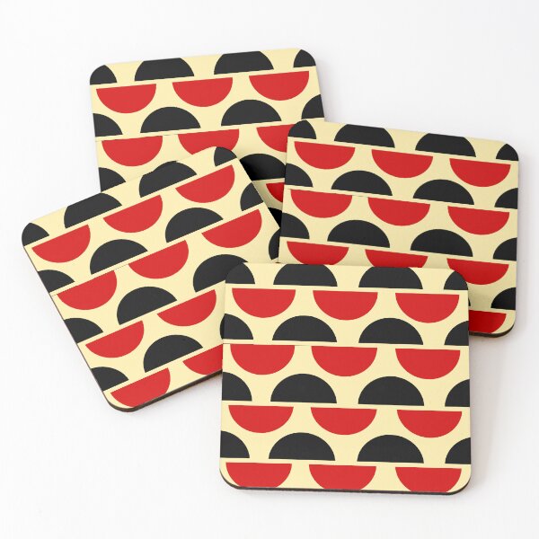 Item preview, Semicircle Pattern In Red Yellow and Black designed and sold by studioart.