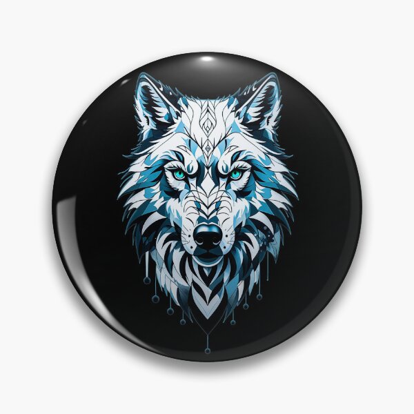 Item preview, Wolf illustration - BLUE designed and sold by StefAnimal.