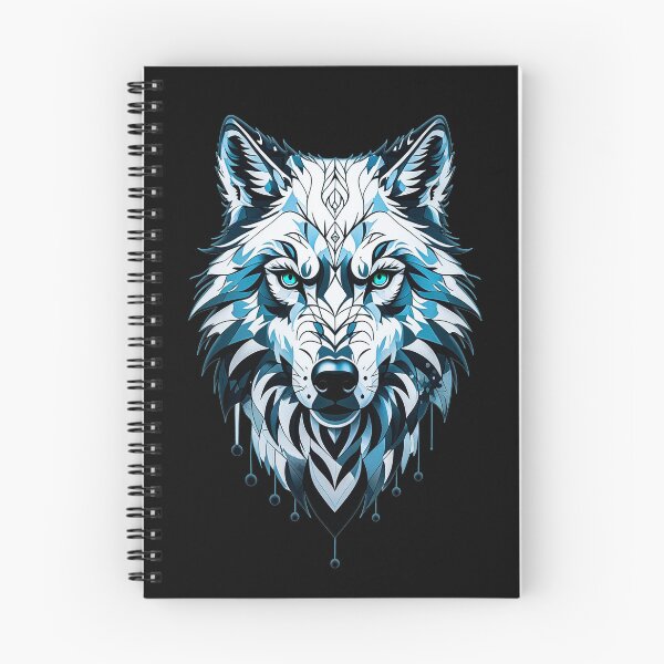 Item preview, Wolf illustration - BLUE designed and sold by StefAnimal.