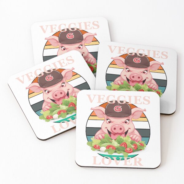 Item preview, Pink Pig Veggies Lover 01 designed and sold by Museum Of Non-Existing Art.