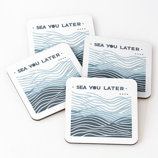 Item preview, Minimalist wave design, sea you later designed and sold by naatala.