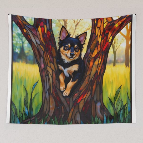 Item preview, Puppy in a tree designed and sold by Nimrodious.
