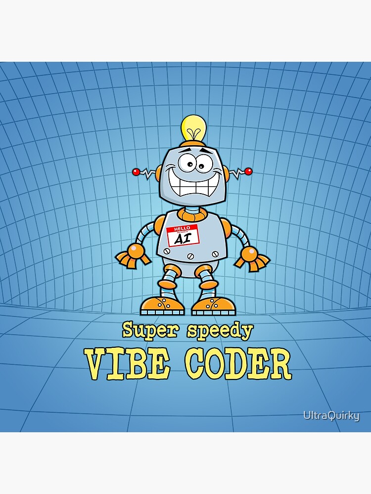 Thumbnail 2 of 2, Tote Bag, AI Vibe Coder. designed and sold by UltraQuirky.