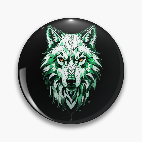 Item preview, Wolf illustration - GREEN designed and sold by StefAnimal.