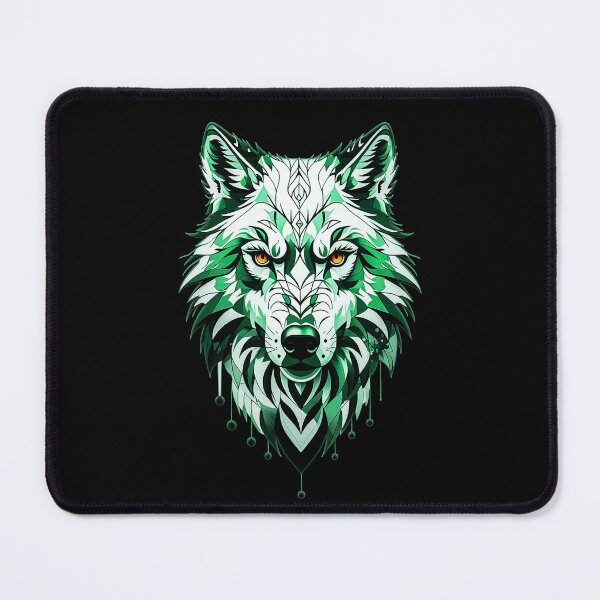 Item preview, Wolf illustration - GREEN designed and sold by StefAnimal.