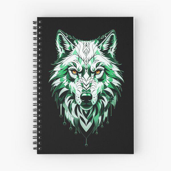 Item preview, Wolf illustration - GREEN designed and sold by StefAnimal.