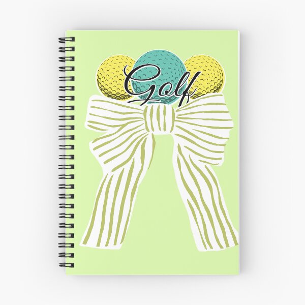 Item preview, Cute Golf ball with Bow Green Stripes designed and sold by BeebooDesign.