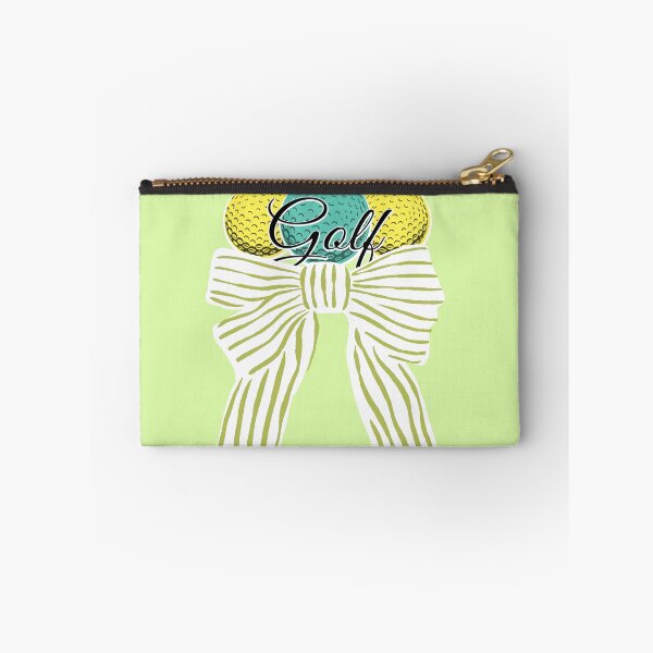 Item preview, Cute Golf ball with Bow Green Stripes designed and sold by BeebooDesign.