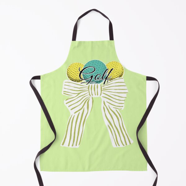 Item preview, Cute Golf ball with Bow Green Stripes designed and sold by BeebooDesign.