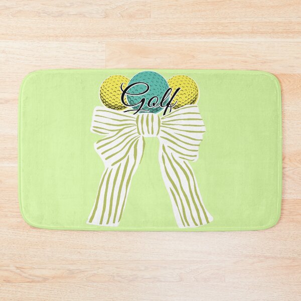 Item preview, Cute Golf ball with Bow Green Stripes designed and sold by BeebooDesign.