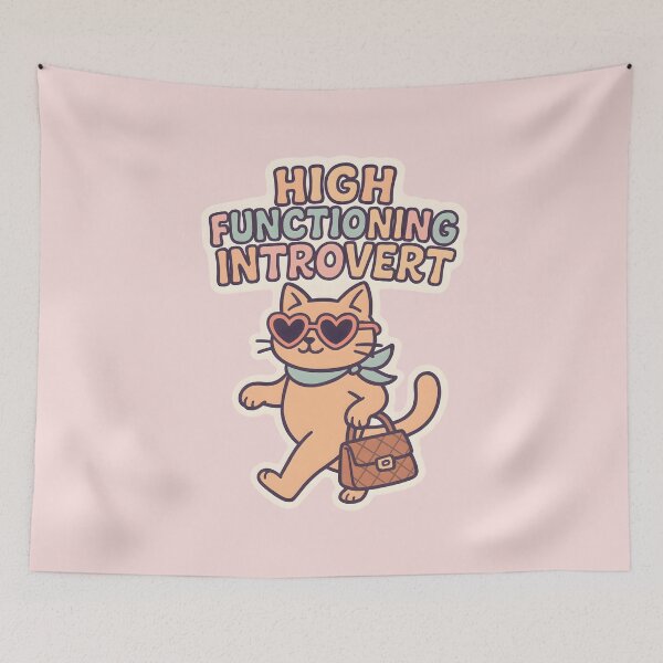 Item preview, High Functioning Introvert - Funny Relatable Introvert designed and sold by thecatcouch.