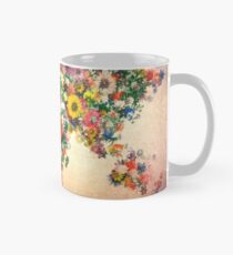 world map floral 4 Mug