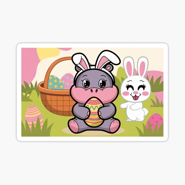 Item preview, Easter Hippo Magic designed and sold by NeatThingLover.