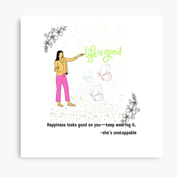 Life is Good – Happiness Artwork Canvas Print