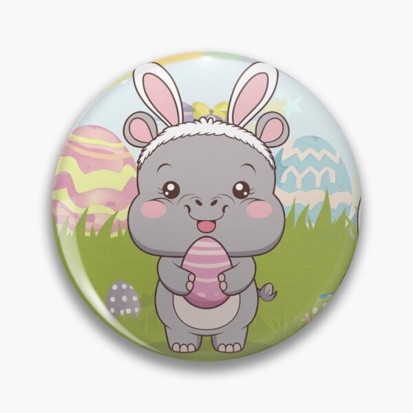 Item preview, Hippo & Easter Joy designed and sold by NeatThingLover.