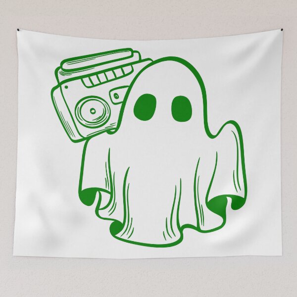 Item preview, boombox ghost designed and sold by broadwaygirl142.