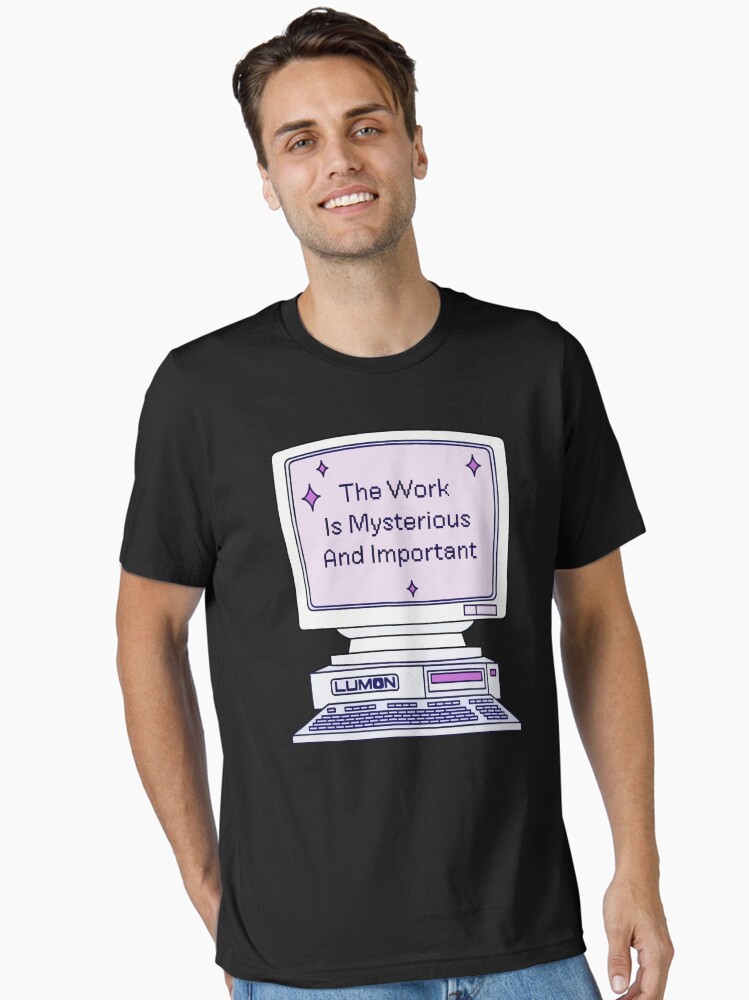 Thumbnail 1 von 7, Essential T-Shirt, Abfindung Die Arbeit ist geheimnisvoll und wichtig designt und verkauft von amelia5zebq2.