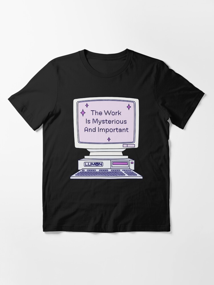 Thumbnail 3 von 7, Essential T-Shirt, Abfindung Die Arbeit ist geheimnisvoll und wichtig designt und verkauft von amelia5zebq2.