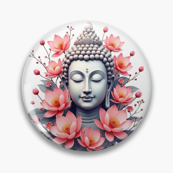 Item preview, stunning beautiful buda with lotus flowers designed and sold by nicnacc.