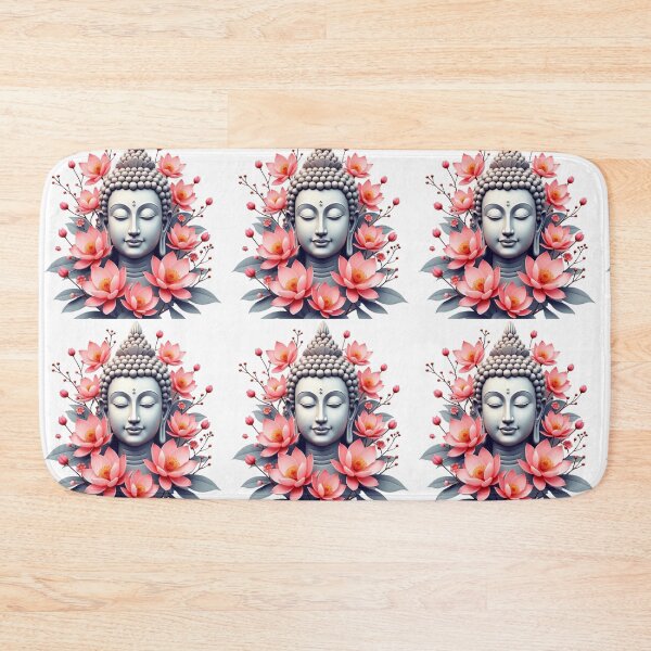 Item preview, stunning beautiful buda with lotus flowers designed and sold by nicnacc.