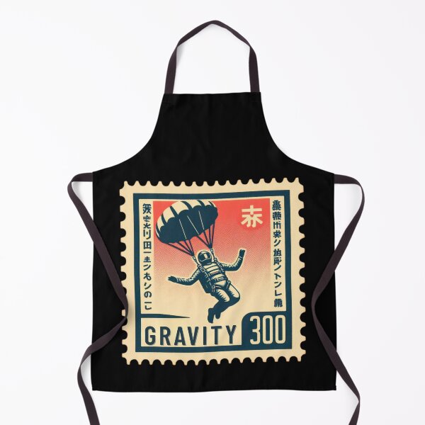 Item preview, Gravity Parachute Jump Retro Postage Stamp Japanese Vintage Airborne Aesthetic Design designed and sold by No1RetroStamps.