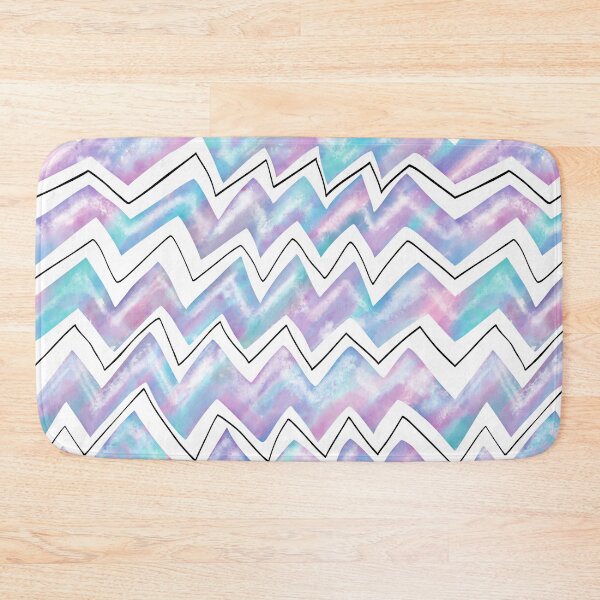 Item preview, Zigzag Pastel Doodle Watercolor Pattern designed and sold by testvvave.