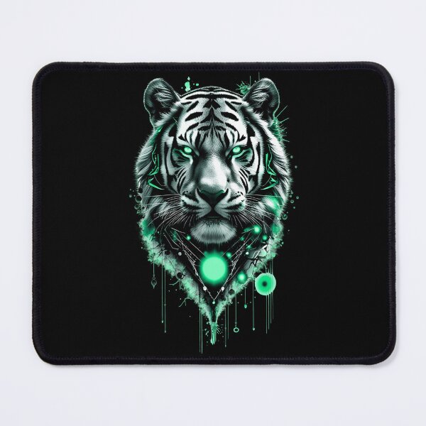 Item preview, White Tiger Art - Green designed and sold by StefAnimal.