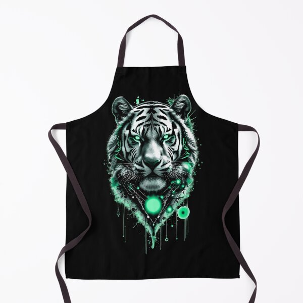 Item preview, White Tiger Art - Green designed and sold by StefAnimal.