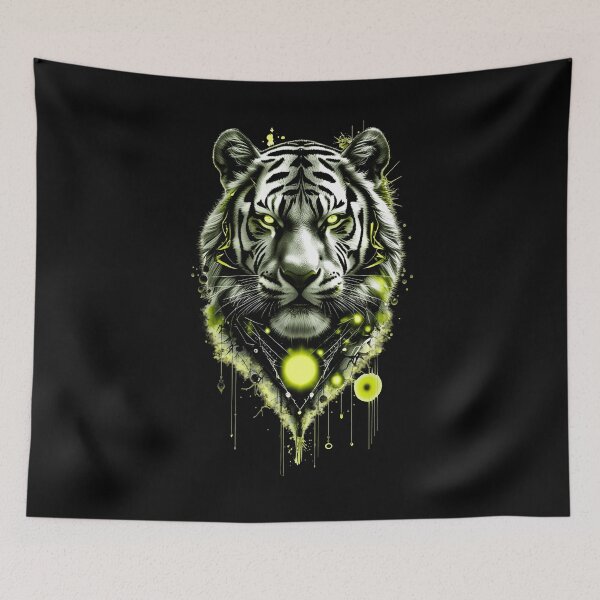 Item preview, White Tiger Art - Yellow designed and sold by StefAnimal.