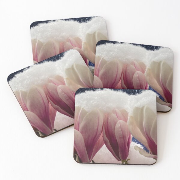 Item preview, Snow-covered magnolias at night designed and sold by Eckart Mayer Photography.