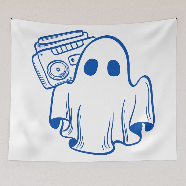 Item preview, boombox ghost designed and sold by broadwaygirl142.