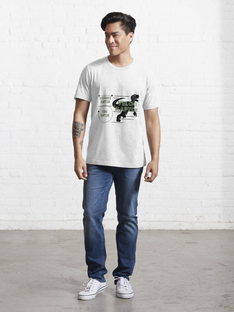 Alternate view of Mix of Distance Raptor and Time Raptor is Velociraptor Stuff Essential T-Shirt