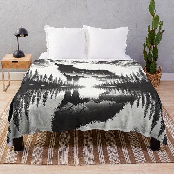 Item preview, Wolf Reflection, Ai Generated Art designed and sold by ACC .