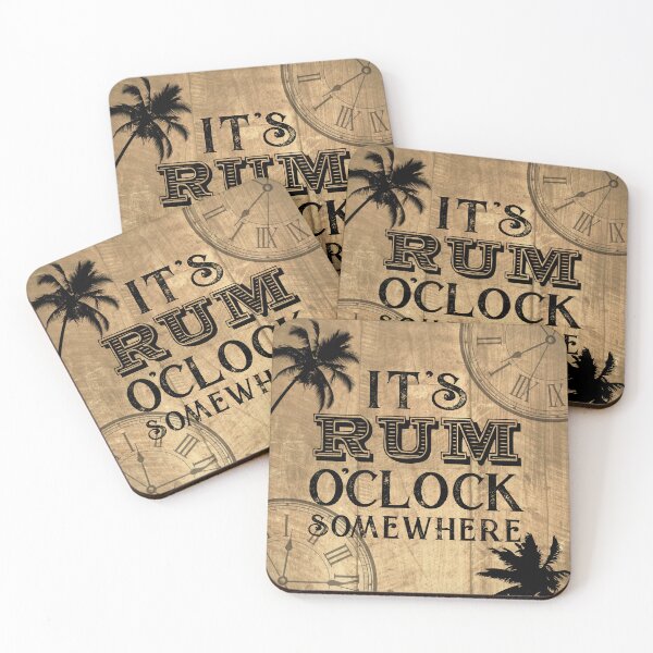 Item preview, It's Rum o'Clock Somewhere Rum Shack designed and sold by HotHibiscus.